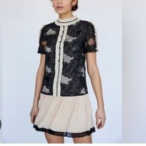 Free People X Anna Sui Lace Mini Dress